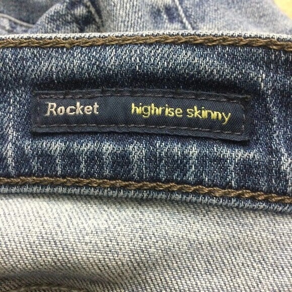 Citizens Of Humanity Rocket Crop High Rise Skinny Blue Denim Jeans Women Size 26 - Picture 7 of 11